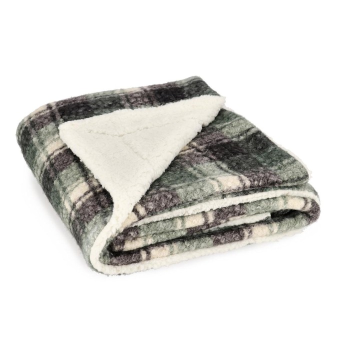 PLAID LAURENCE QUADRI VERDE 130X160